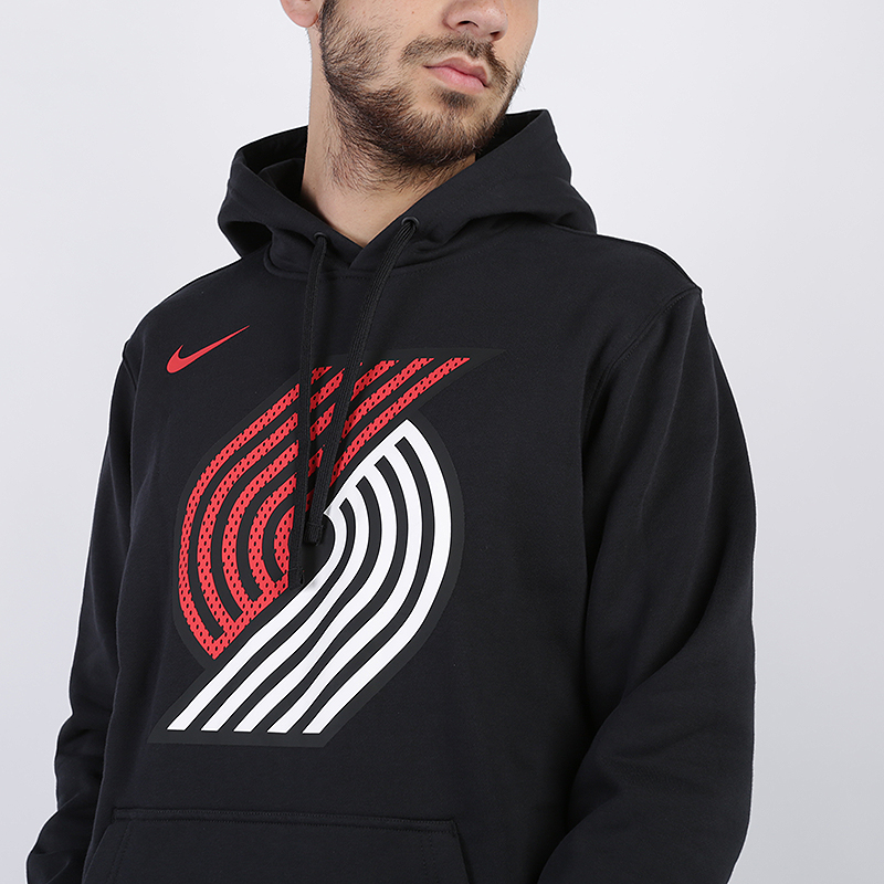 мужская черная толстовка Nike NBA Portland Trail Blazers AV0362-010 - цена, описание, фото 2